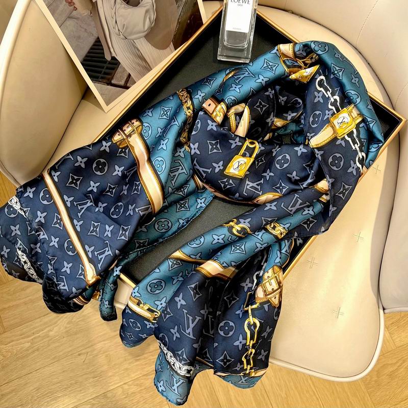 LV silk scarf 90-180cm E17 (8)